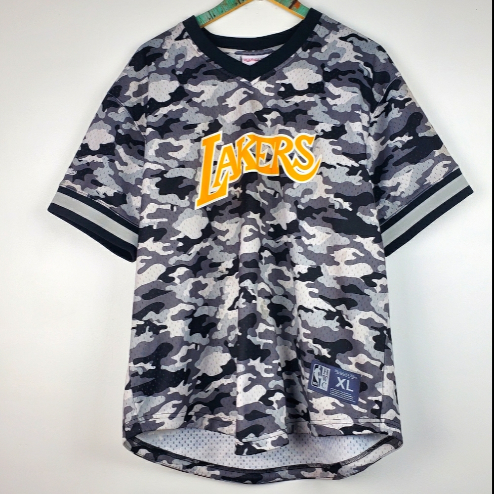 Mitchell & Ness Camo NBA LA Lakers Jersey XL